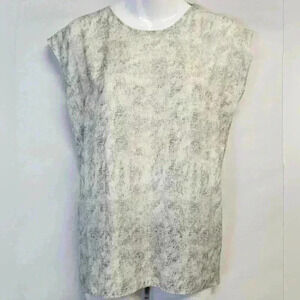 Women's Calvin Klein Reptile Pattern Gray Blouse Sz XS $59